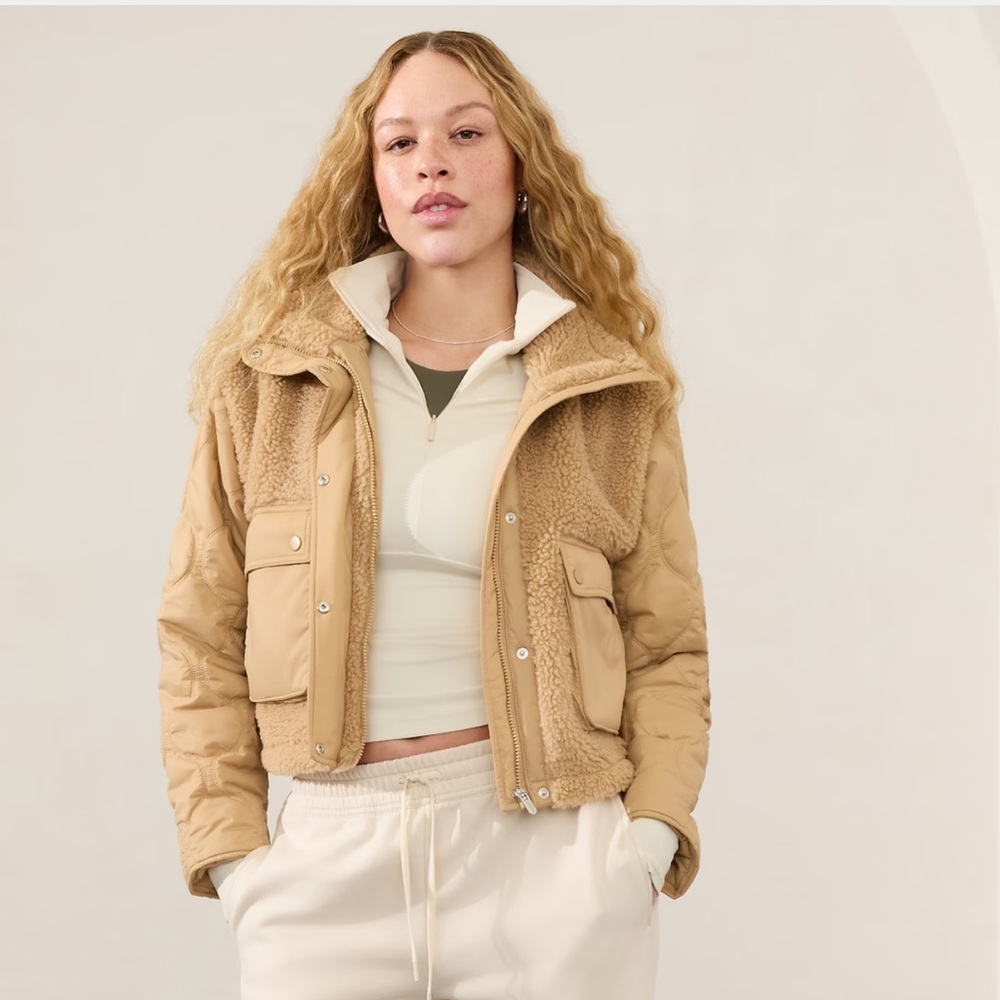 Athleta Fleece Hybrid Jacket